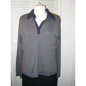 NEW by LANGENTS,LONG SLEEVE KNIT TOP, SHIRT MULTI-COLOR SIZE XL, MADE IN THE USA